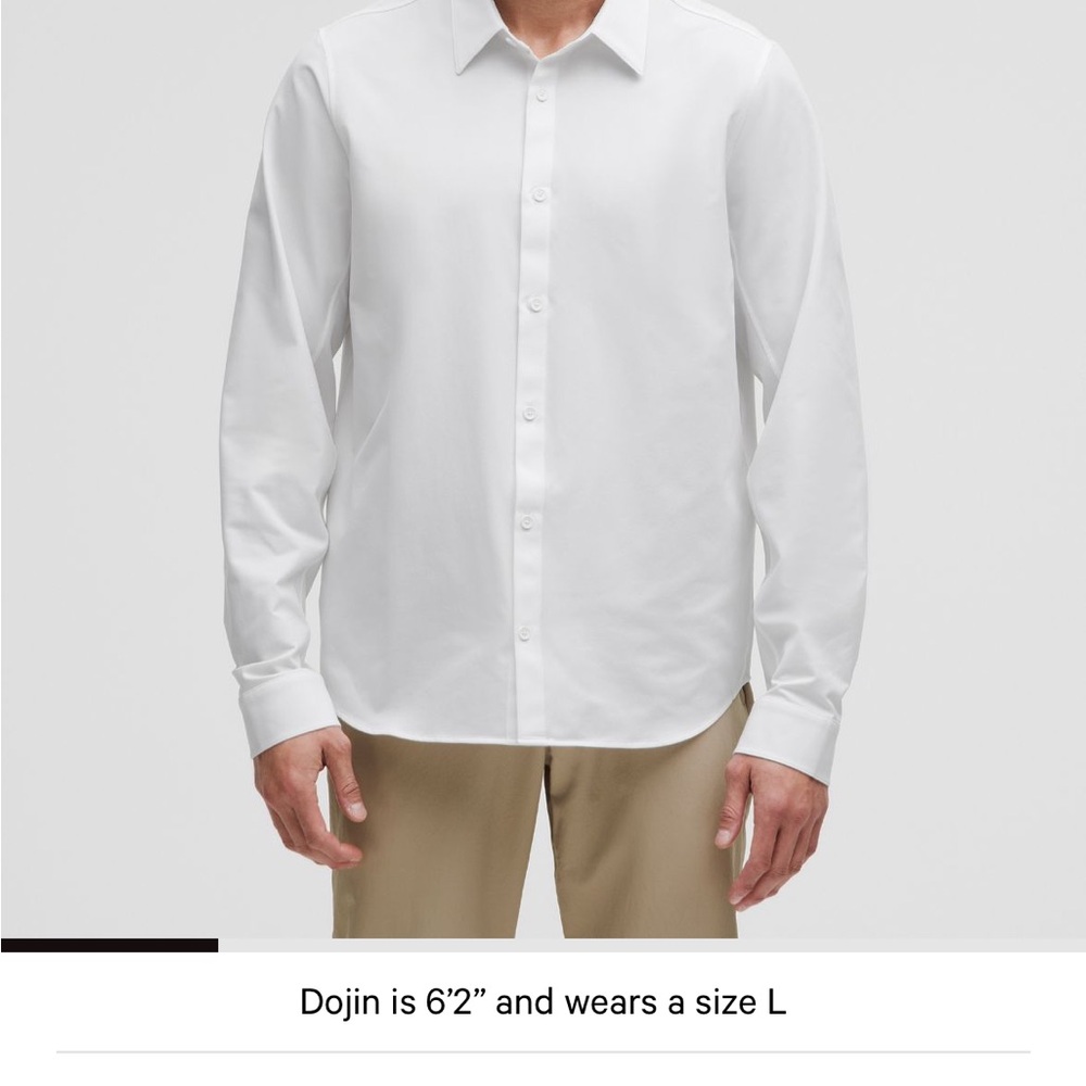 Classic White Men's Shirt Lululemon white